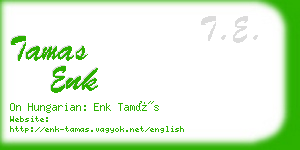 tamas enk business card